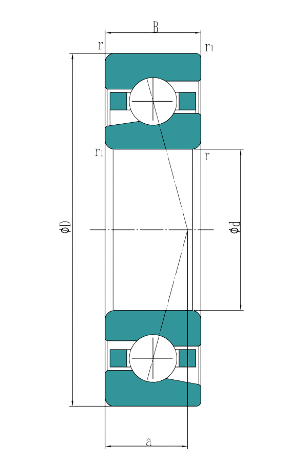 Precision Angular Contact Ball Bearing