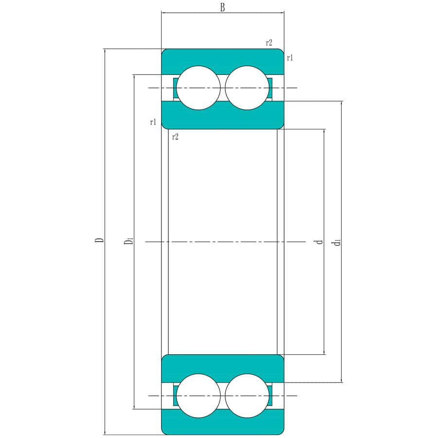 Double Row Deep Groove Ball Bearing
