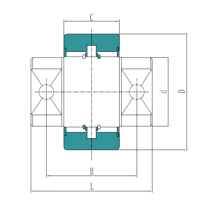 Forklift Side Roller Bearing - Roller Type