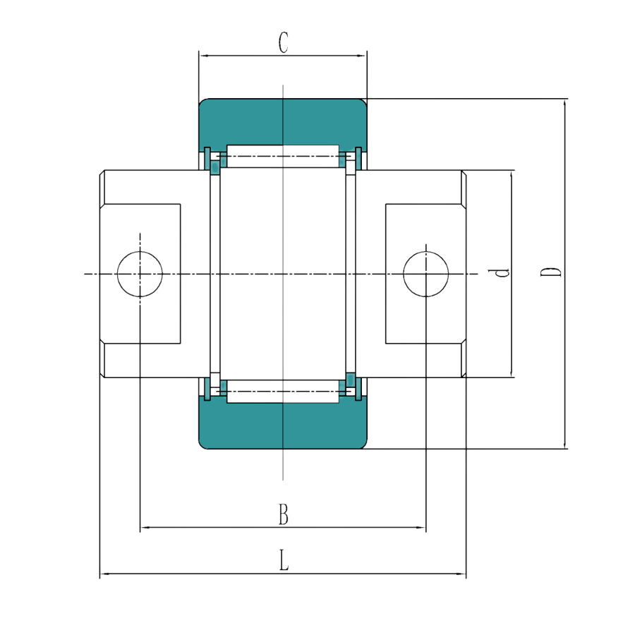 Forklift Side Roller Bearings - Needle Roller Type
