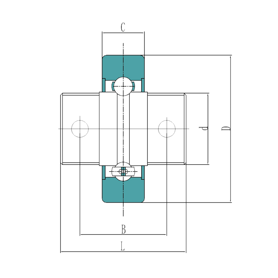 Forklift Side Roller Bearings - Single Row Ball Type