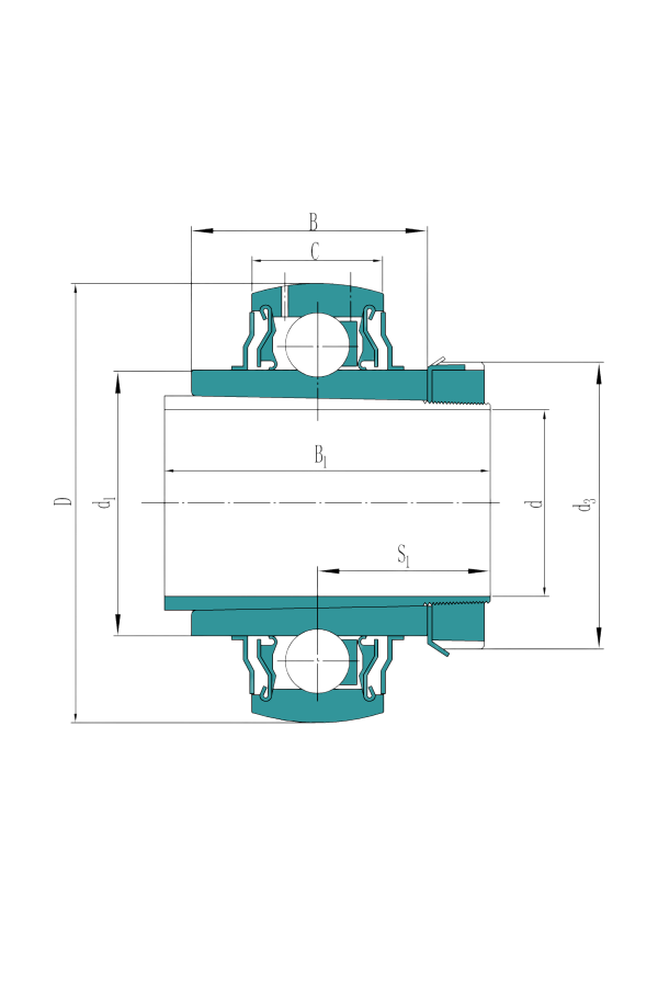 Insert bearings with a tapered bore on an adapter sleeve, inch shafts