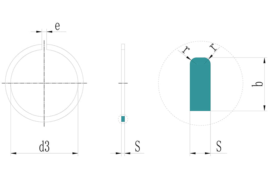 Uniform Section Snap Rings
