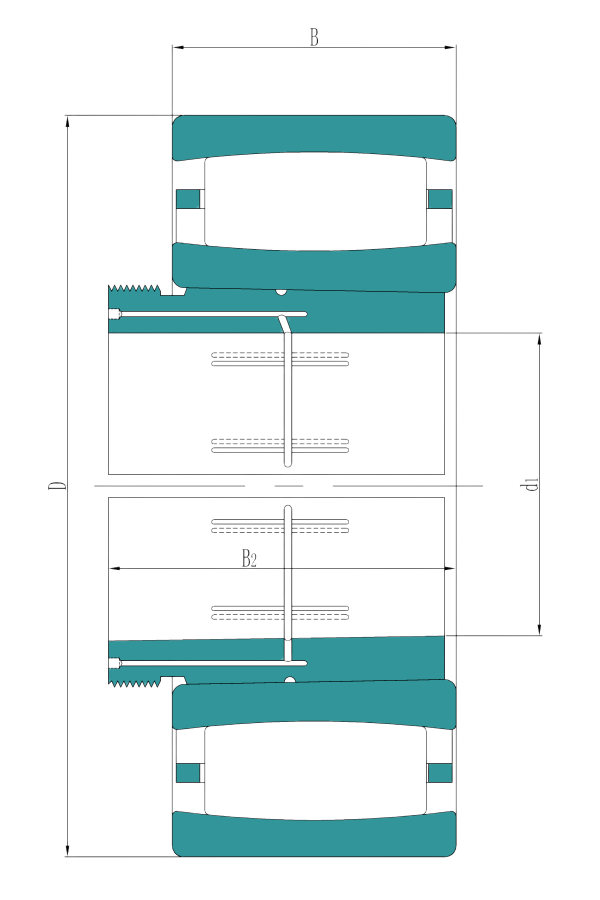 Single row Spherical roller bearing with a withdrawal sleeve