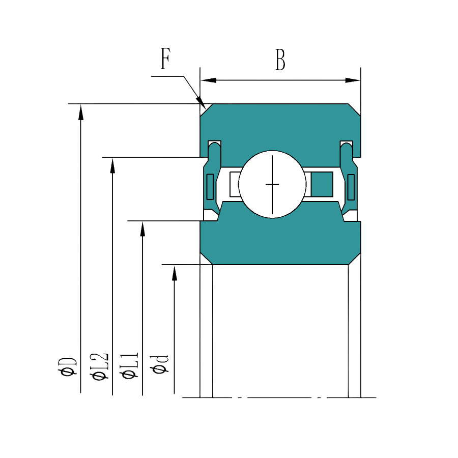 Metric Thin-Section Ball Bearing Series – Sealed Type C