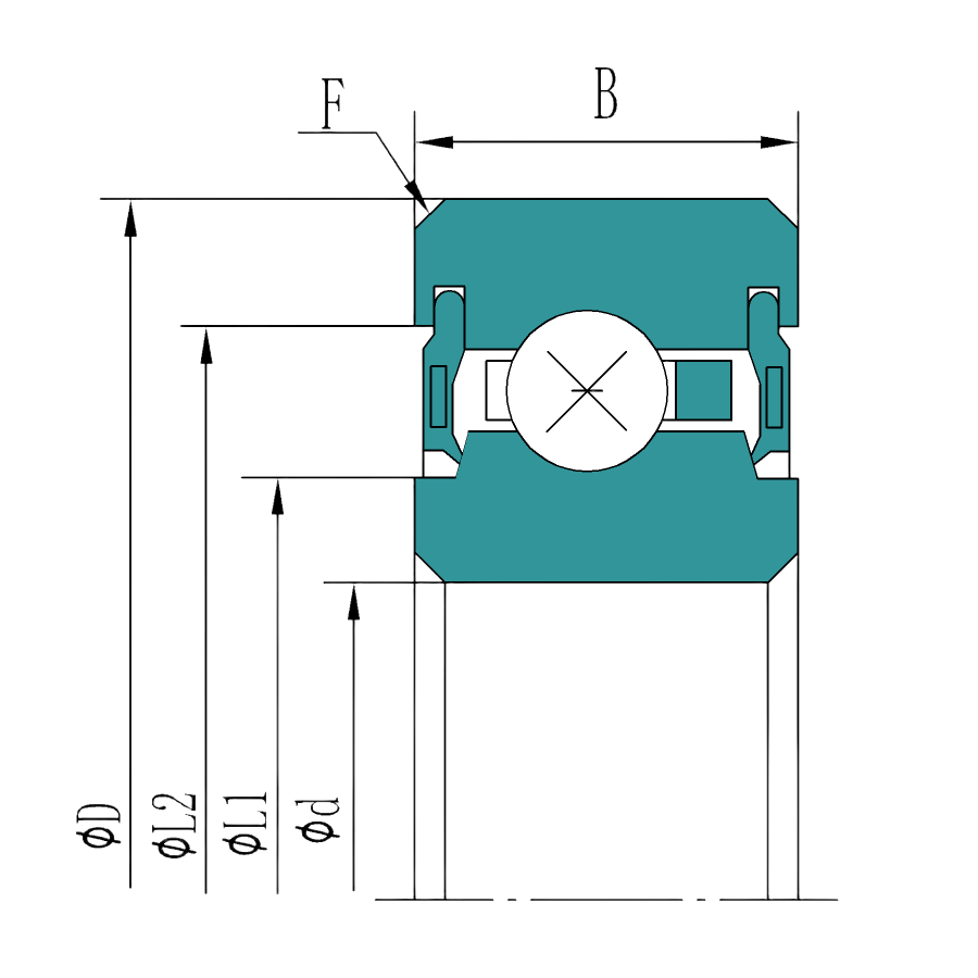 Metric Thin-Section Ball Bearing Series – Sealed Type X